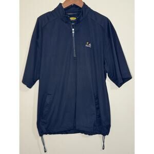 Play Dry 1/4 Zip Golf Shirt Large Greg Norman PGA West Repels Water Black